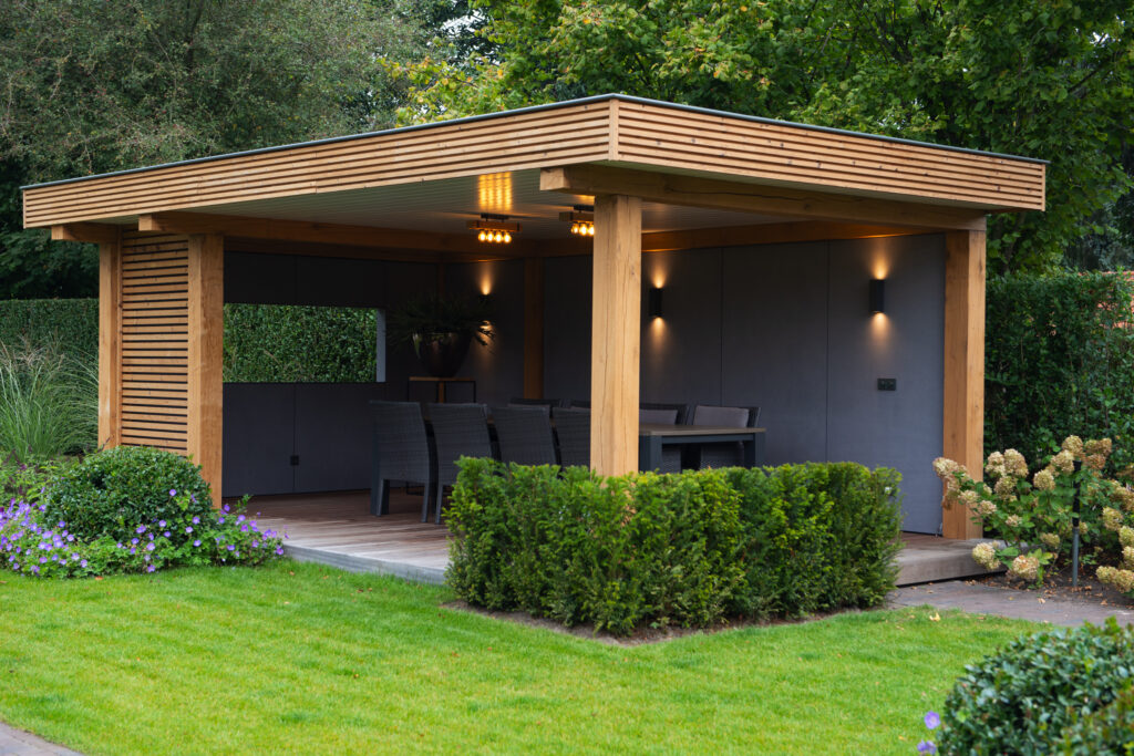 Luxe eiken overkapping